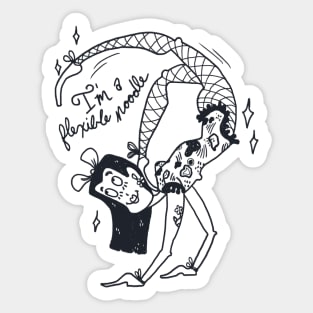 A Flexible Acrobatic Sticker